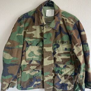 U.S. Army Camouflage Field Jacket shirt Woodland Camo